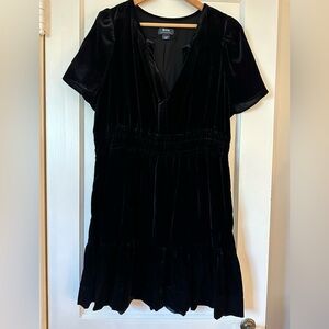 Somerset mini dress: velvet edition